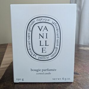 Diptyque Vanille Scented Candle Box - White and Black